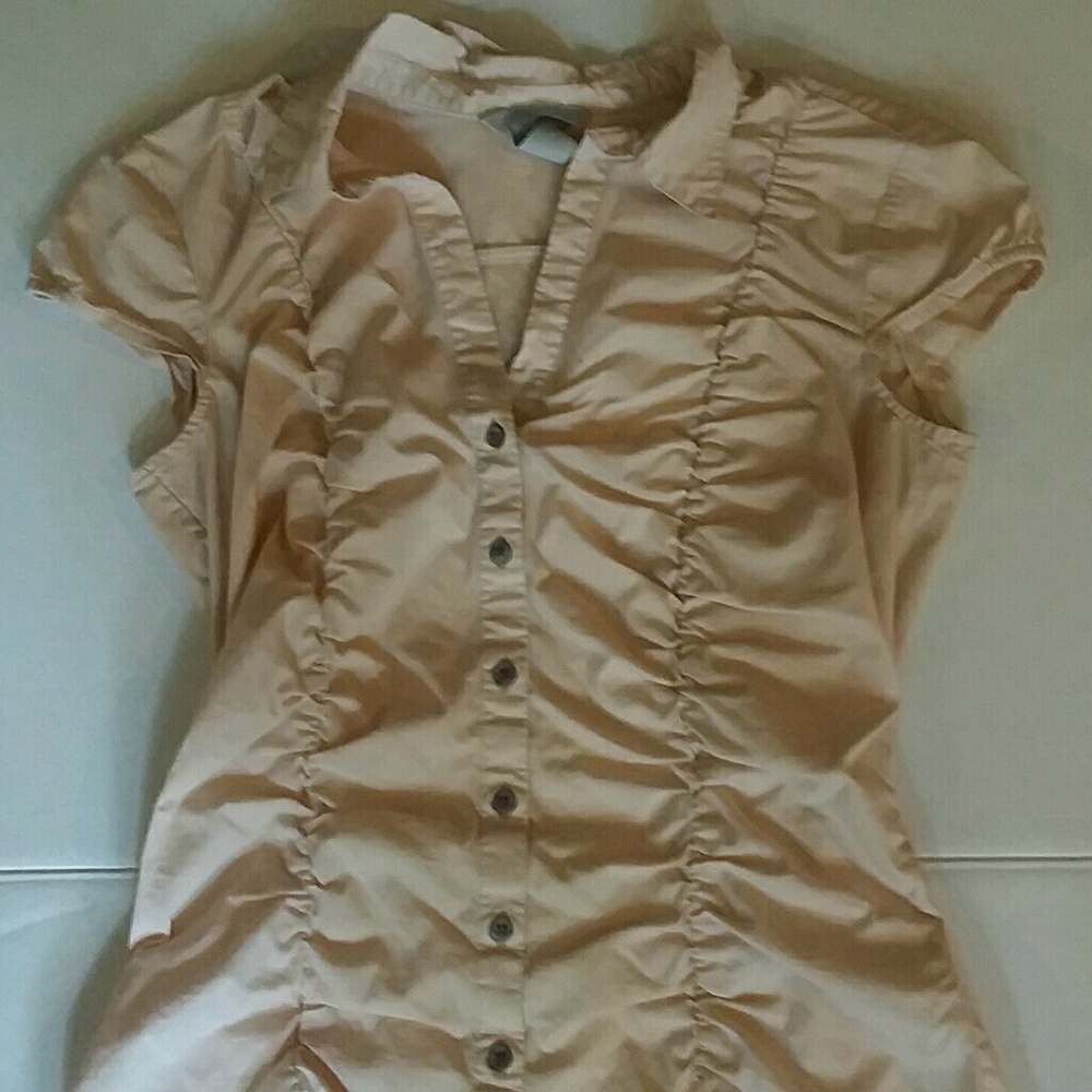 H & M CINCHED BLOUSE SIZE 8